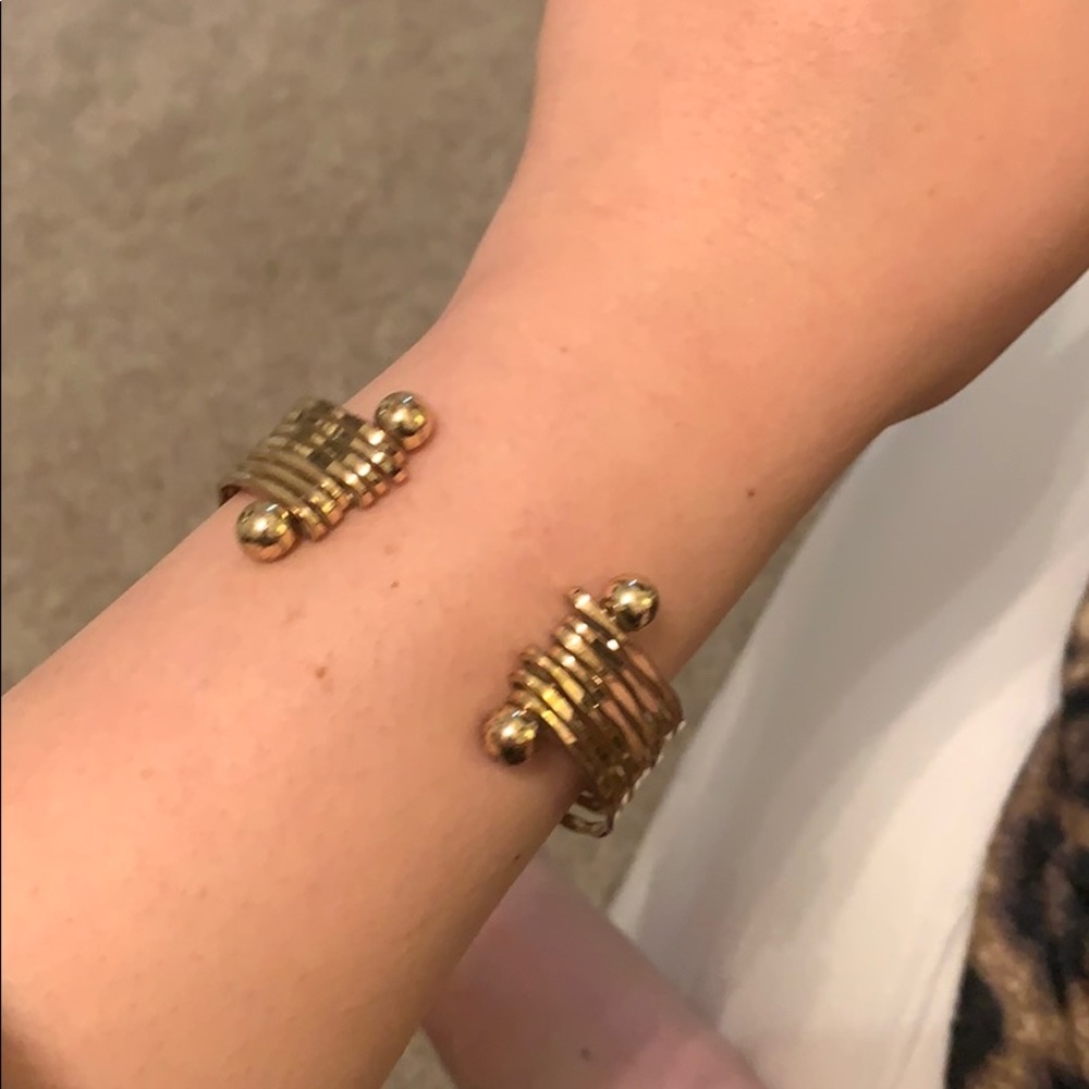 Gold cuff bracelet
